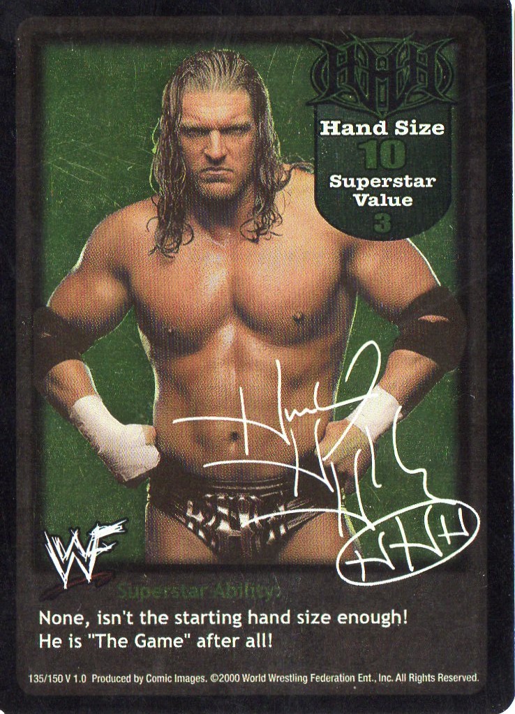 Triple H face card